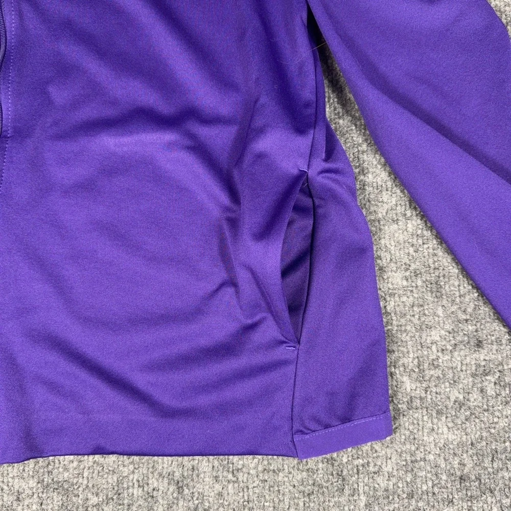 Nike Dri-FIT Mens Purple Full Zip Track Jacket Six Pack Graphic Large Mock Neck